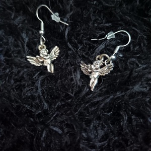 Fuvolázó angyal fülbevaló , Ékszer, Fülbevaló, Lógó fülbevaló, Ékszerkészítés, MESKA