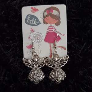 Angyal fülbevaló  - ékszer - fülbevaló - lógó fülbevaló - Meska.hu