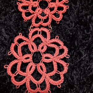 Nagy hajócsipke virágos karkötő  - ékszer - karkötő - széles karkötő - Meska.hu