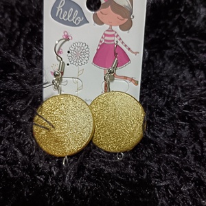 Pezsgő  színű fülbevaló , Ékszer, Fülbevaló, Lógó fülbevaló, Ékszerkészítés, Gyurma, MESKA