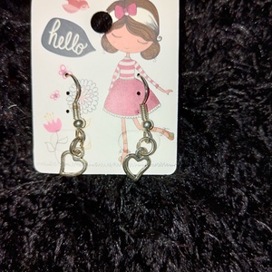 Szív fülbevaló , Ékszer, Fülbevaló, Lógó fülbevaló, Ékszerkészítés, MESKA