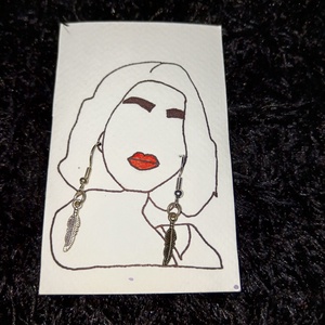 Kis toll fülbevaló , Ékszer, Fülbevaló, Lógó fülbevaló, Ékszerkészítés, MESKA