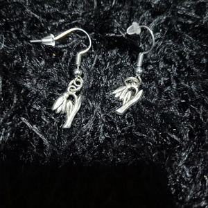 Nyiló kisvirág, hóvirág fülbevaló  - ékszer - fülbevaló - lógó fülbevaló - Meska.hu