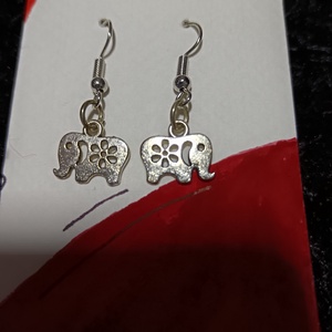 Elefánt fülbevaló  - ékszer - fülbevaló - lógó fülbevaló - Meska.hu