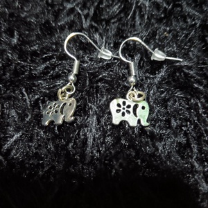 Elefánt fülbevaló  - ékszer - fülbevaló - lógó fülbevaló - Meska.hu