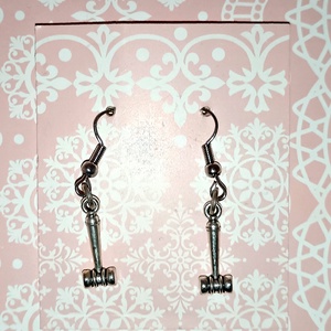 Bírósági kalapács fülbevaló � igazság, erő és határozottság - ékszer - fülbevaló - lógó fülbevaló - Meska.hu