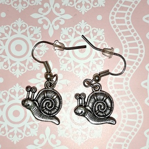 Cuki csiga fülbevaló � lassítás és apró örömök, Ékszer, Fülbevaló, Lógó fülbevaló, Ékszerkészítés, MESKA