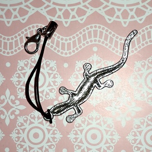 Gekkó / gyík motívumos kulcstartó � játékos védelem és alkalmazkodás - táska & tok - kulcstartó & táskadísz - kulcstartó - Meska.hu