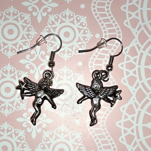 angyal fülbevaló  - ékszer - fülbevaló - lógó fülbevaló - Meska.hu