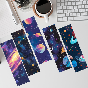 12 db-os digitális galaxis könyvjelző szett � nyomtatható könyvjelzők 5�15 cm - Meska.hu