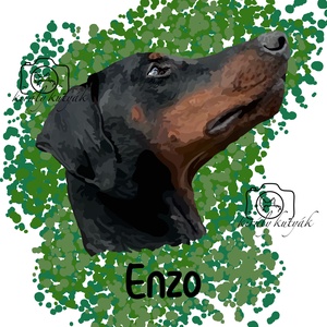 Digitális Állatportré � Egyedi portré a kedvencedről - művészet - grafika & illusztráció - digitális - Meska.hu