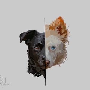 Digitális Állatportré � Egyedi portré a kedvencedről - művészet - grafika & illusztráció - digitális - Meska.hu