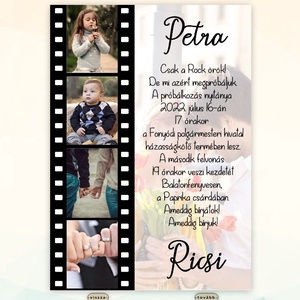 Digitális esküvői meghívó fényképpel - művészet - grafika & illusztráció - digitális - Meska.hu