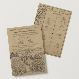 Egyedi helyszínnel/képpel - esküvői digitális meghívó, Esküvő, Meghívó & Kártya, Meghívó, Papírművészet, MESKA