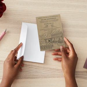 Egyedi helyszínnel/képpel - esküvői digitális meghívó - esküvő - meghívó & kártya - meghívó - Meska.hu