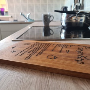 Vágódeszka, Tüttyölt ratyli recept - otthon & életmód - konyhafelszerelés, tálalás - sütés, főzés - vágódeszka - Meska.hu