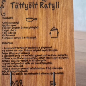 Vágódeszka, Tüttyölt ratyli recept - otthon & életmód - konyhafelszerelés, tálalás - sütés, főzés - vágódeszka - Meska.hu