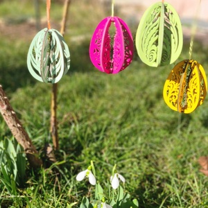 Húsvéti tojás dísz, 2 - ünnepi díszek, dekorációk - húsvéti díszek és dekorációk - húsvéti tojásfadíszek - Meska.hu