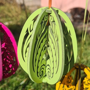 Húsvéti tojás dísz, 2, Ünnepi díszek, dekorációk, Húsvéti díszek és dekorációk, Húsvéti tojásfadíszek, Famegmunkálás, Festett tárgyak, MESKA