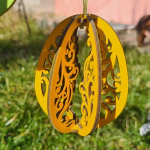 Húsvéti tojás dísz, 4, Ünnepi díszek, dekorációk, Húsvéti díszek és dekorációk, Húsvéti tojásfadíszek, Famegmunkálás, Festett tárgyak, MESKA