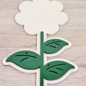 Anyák napi virág kézlenyomattal - otthon & életmód - virágdekoráció - virágdíszek - lézervágott virágdíszek - Meska.hu