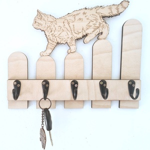 Fali kulcstartó, Catwalk, Otthon & Életmód, Dekoráció, Fali és függő dekoráció, Fali kulcstartó, Famegmunkálás, Gravírozás, pirográfia, MESKA