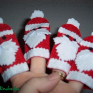 Télapó ujjbáb  - játék & sport - bábok - ujjbáb - Meska.hu