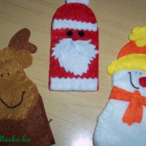 Télapó  és társai ujjbábkészlet - játék & sport - bábok - báb készlet - Meska.hu