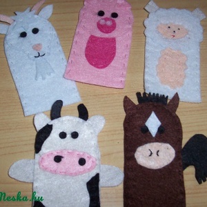 Ujjbábkészlet - az istálló lakói - Meska.hu