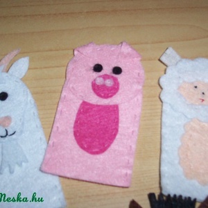 Ujjbábkészlet - az istálló lakói - játék & sport - bábok - ujjbáb - Meska.hu