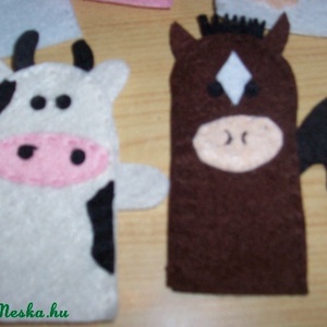 Ujjbábkészlet - az istálló lakói - játék & sport - bábok - ujjbáb - Meska.hu