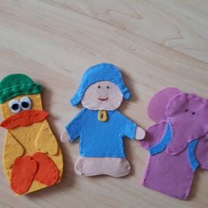  Pocoyo és barátai ujjbábkészlet - játék & sport - bábok - ujjbáb - Meska.hu