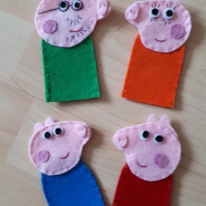  Peppáék ujjbábkészlet - Meska.hu