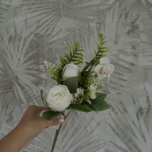 Rózsacsokor páfránylevéllel, Otthon & Életmód, Dekoráció, Virágdísz és tartó, Virágcsokor, Virágok, , MESKA