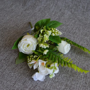 Rózsacsokor páfránylevéllel - otthon & életmód - dekoráció - virágdekoráció - virágok - virágcsokor - Meska.hu