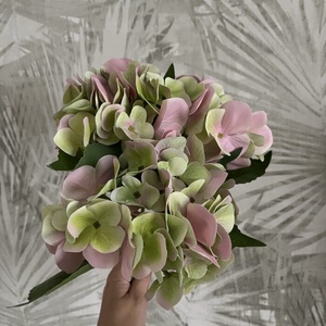 Zöld-rózsaszín hortenzia - otthon & életmód - dekoráció - virágdekoráció - virágok - szálas virág - Meska.hu