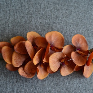 Sötétnarancs orchidea - otthon & életmód - dekoráció - Meska.hu