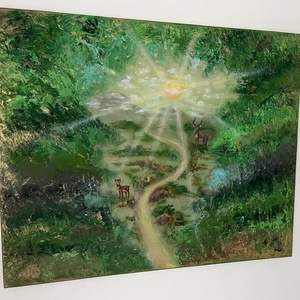 Erdő festmény - művészet - festmény - akril - Meska.hu