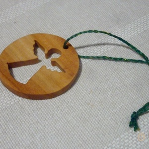 Angyal mintás karácsonyfadísz - karácsony - karácsonyi lakásdekoráció - karácsonyfadíszek - Meska.hu