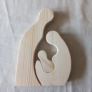 Szent Család  - karácsony - karácsonyi lakásdekoráció - karácsonyi falu, házikó - Meska.hu