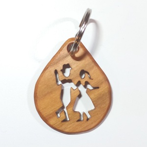 Néptáncos pár mintájú kulcstartó - táska & tok - kulcstartó & táskadísz - kulcstartó - Meska.hu