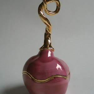 viola-arany porcelán ékszertartó - ékszer - ékszertartó - Meska.hu