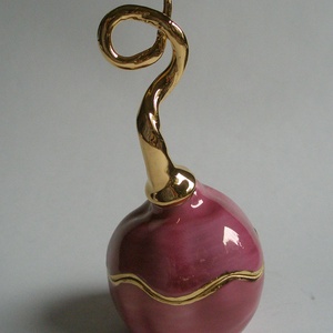 viola-arany porcelán ékszertartó - ékszer - ékszertartó - Meska.hu