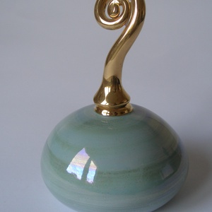 türkiz parfümöspalack - szépségápolás - Meska.hu