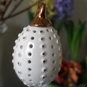 Porcelán tojás, Otthon & Lakás, Dekoráció, Dísztárgy, Kerámia, Meska