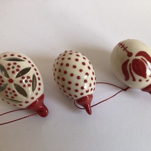 Húsvéti Porcelán tojás 6 db szett - ünnepi díszek, dekorációk - húsvéti díszek és dekorációk - húsvéti tojás, hímestojás - Meska.hu