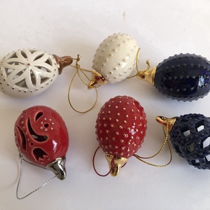 Húsvéti Porcelán tojás 6 db szett, Ünnepi díszek, dekorációk, Húsvéti díszek és dekorációk, Húsvéti tojás, hímestojás, Kerámia, MESKA