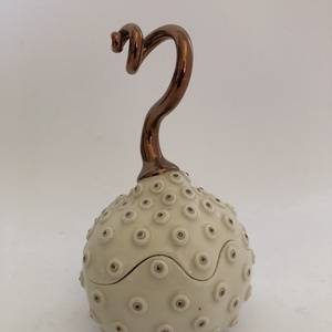 fehér-arany porcelán ékszertartó - ékszer - ékszertartó - ékszerdoboz - Meska.hu