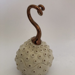 fehér-arany porcelán ékszertartó - ékszer - ékszertartó - ékszerdoboz - Meska.hu