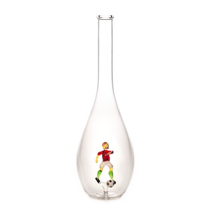 Díszüveg Focista figurával 0,5L - Meska.hu